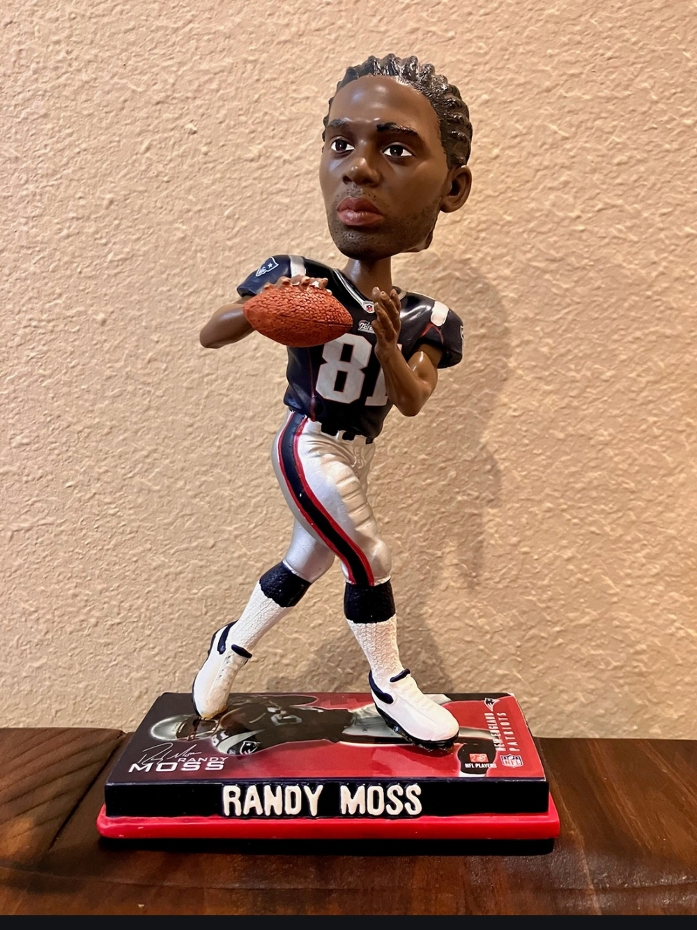 Randy Moss NFL Bobblehead - New England Patriots